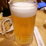 やきとり良太 - 生ビール