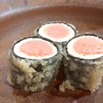 天ぷら浅沼 - 明太子揚げ