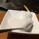 もんじゃ鉄板焼き ミル マルヤマ - ライチシャーベット