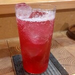 天ぷら浅沼 - 赤紫蘇ジュース