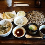 蕎麦切り 翁 - 平日お昼のそば膳 1030円(税込)