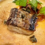 アルバロンガ - 鰆のムニエル 焦がしバターソース