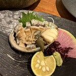 横浜 酒槽 - 鮑のお造り