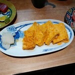 柳橋惣菜 ふく田 - 卵焼き（1切食べたあと）