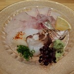 ふるまち酒場 いで田 - 料理写真:熊本産ひらめをメインにお造り盛合せ