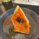 立飲場 互 - 女神のパスタ サーモンチーズ 308円