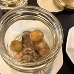 立飲場 互 - 牡蠣オイル煮瞬間燻製 450円