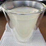 そば処 湧水 - いいちこのそば湯割り