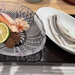 内湯の宿　おおとく - セイコガニと何かのお魚（名前忘れた）
