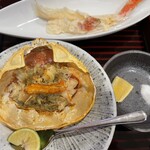 内湯の宿　おおとく - 天ぷらと焼きがに