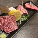 焼肉 泰 - ステーキ三種盛