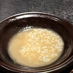 イチリン ハナレ - ふかひれの後は、鶏白湯スープで炊いたご飯を少し♪