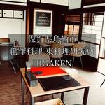 東料理研究所 HIGAKEN - 当店、初代の看板を掲げております。
自己主張強めですが、HIGAKEN感満載の
メインホール……？わら
団体様にもご対応させて頂きます。