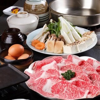 飛騨牛のすき焼き