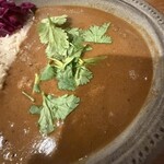 よすが舎 - 「週替り 」チェティナード風牛すじカレー 、ライス大盛り