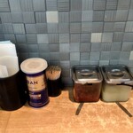 ラーメン 野良裏家 - 卓上味変調味料