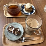 月下老 - Sweets&Drink set スパイス豆乳チャイHOTと、スパイシーチョコサラミ
