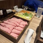 黃金出汁涮涮鍋與江戶前壽司 肉之Asatsu 梅田御初天神店 - 