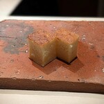 たかおか - デザートがわりのしっとり玉子焼き。少しお味も、わずかに食感も変わった気がするけれど、舌のせいかしら。