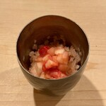 登喜和鮨 - 口直し　越後ひめのシャーベット