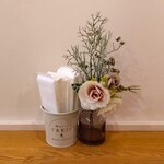 京氷ゆきみ庵 - テーブル席に飾ってあったお花～!!( ^o^)ﾉ