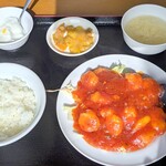 中華料理 福龍 - エビチリ定食790円