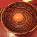 鳥つね自然洞 - 雑炊の卵