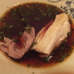 鳥つね自然洞 - 心臓と比内地鶏