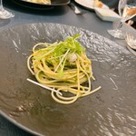 キハチ - イタヤ貝と青海苔のスパゲッティ