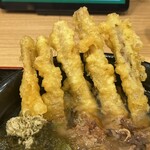 資さんうどん 浦和中島店 - 噂のごぼう天ぷら、少し衣が厚く、、、薄衣が好きなので少し油が強く感じる