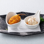 中国料理　白楽天 - 蟹爪フライと焼売