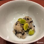 御料理 寺沢 - 香茸と銀杏の飯蒸し