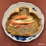 御料理 寺沢 - 越前ガニの甲羅焼