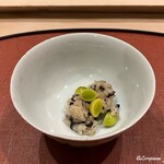 御料理 寺沢 - 香茸と銀杏の飯蒸し