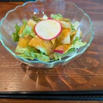 スープカレー シュガー - せっとのミニサラダ　ドレッシング美味しい