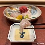 御料理 寺沢 - 鮃の縁側を煎り酒で