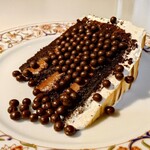 abc kitchen - chocolate layer cake, malted milk ganache marshmallow frosting