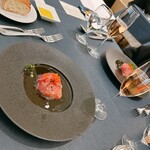 キハチ - フランスパンも食べたんだっ！美味しいオリーブオイルです
