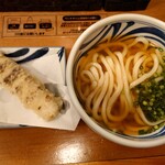 麺匠 釜善 - ちくわ天　かけうどん中
