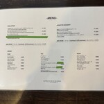 マダム ボンボニエール - メニュー