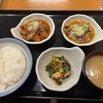 山田うどん - 料理写真:パンチ食べ比べ定食