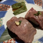 白金亭 - 特選和牛の握り寿司