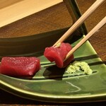 京橋 鮨 好日 - 生の本鮪（千葉）　赤身
