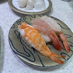 すし清次郎 イオンモール新利府店 - えび3貫盛り