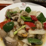 中国大明火鍋城 - ベビーホタテの漬け唐辛子炒め