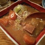 ガウチョ - 牛たん煮込み(牛タンの角切りが沢山)