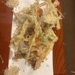 秋田こまち - せりの天ぷら