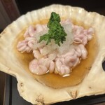 秋田こまち - 貝焼き（タラの白子）