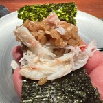 蒼 - 松系蟹のリゾット、三國屋海苔