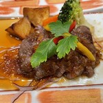 川喜 一宮店 - 飛騨牛ステーキ御膳　飛騨牛ステーキ